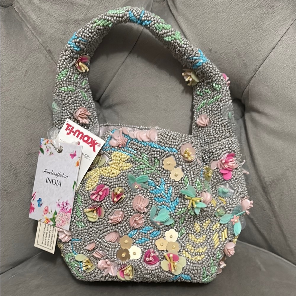 Colorful Beaded Women's Bag
